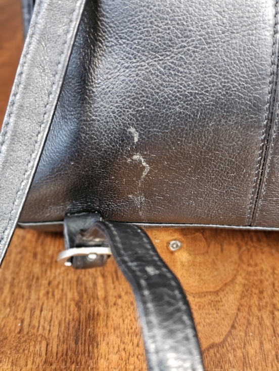 Vintage Wilson Leather Backpack in Black main image 7